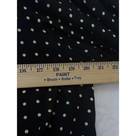 Rotate Birger Christensen Carly Dress Size 8 Black Polka Dot Off The Shoulder - Picture 9 of 16